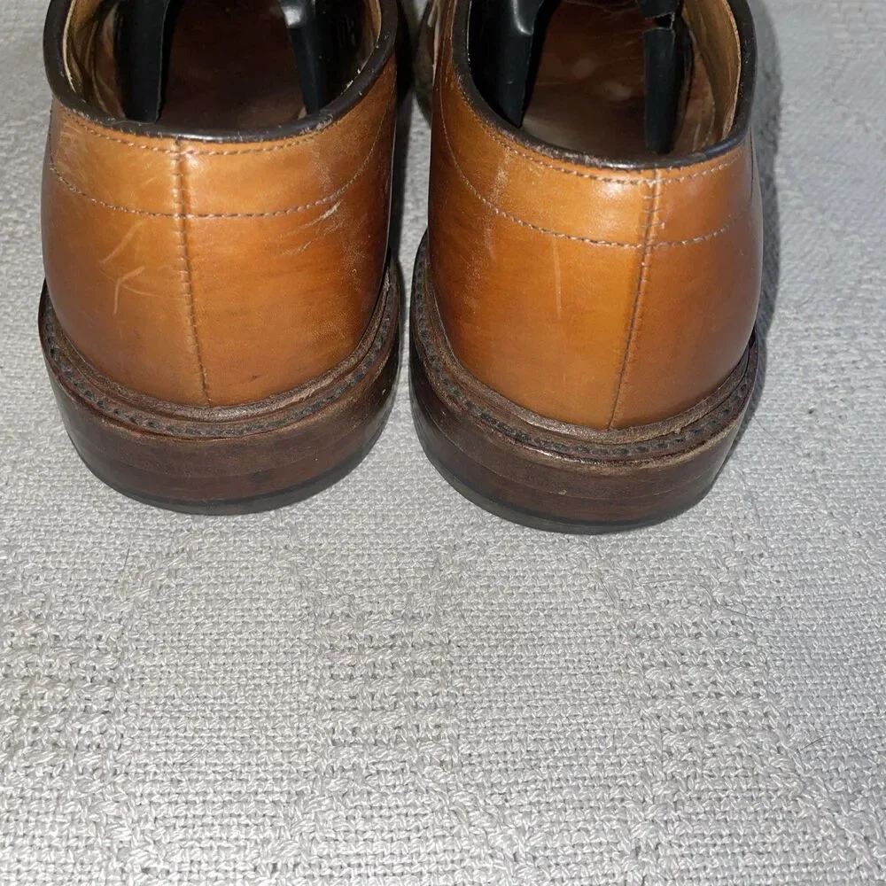 Allen Edmonds Hillcrest Men’s Casual Oxfords Size 9.5 D Brown Leather Going Out